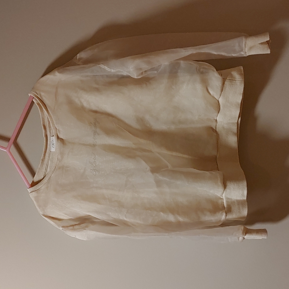 Zara Girl's Mesh Cover Top